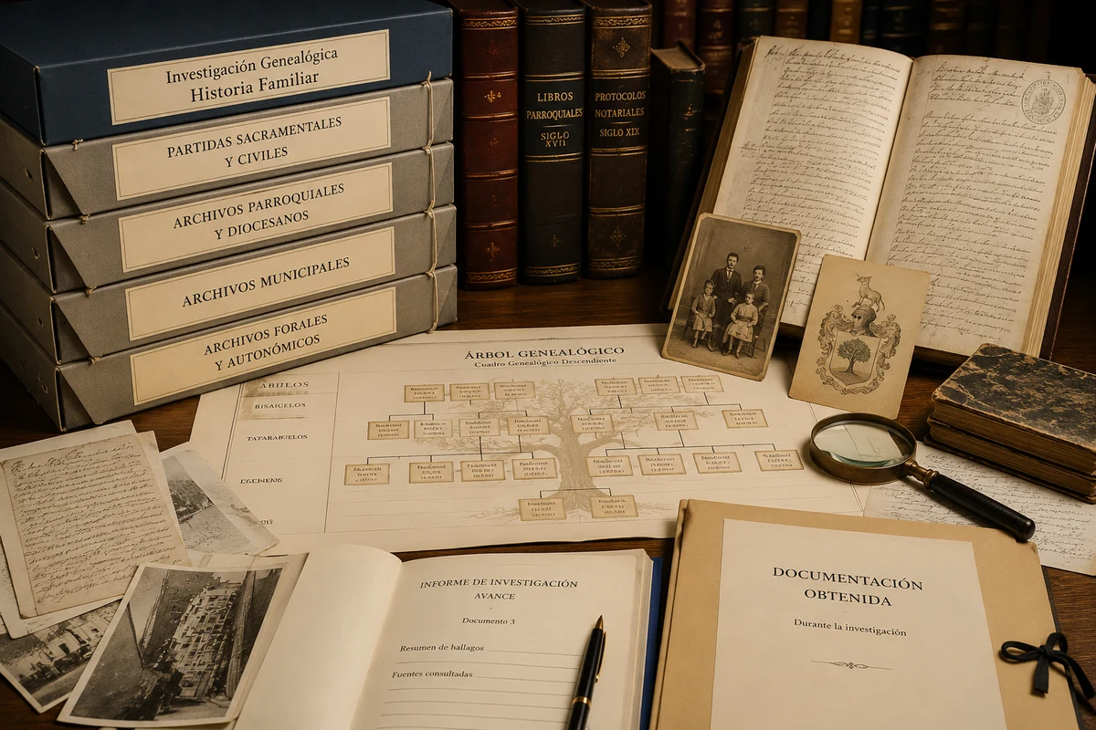 Investigación genealógica e historia familiar: documentación de archivo