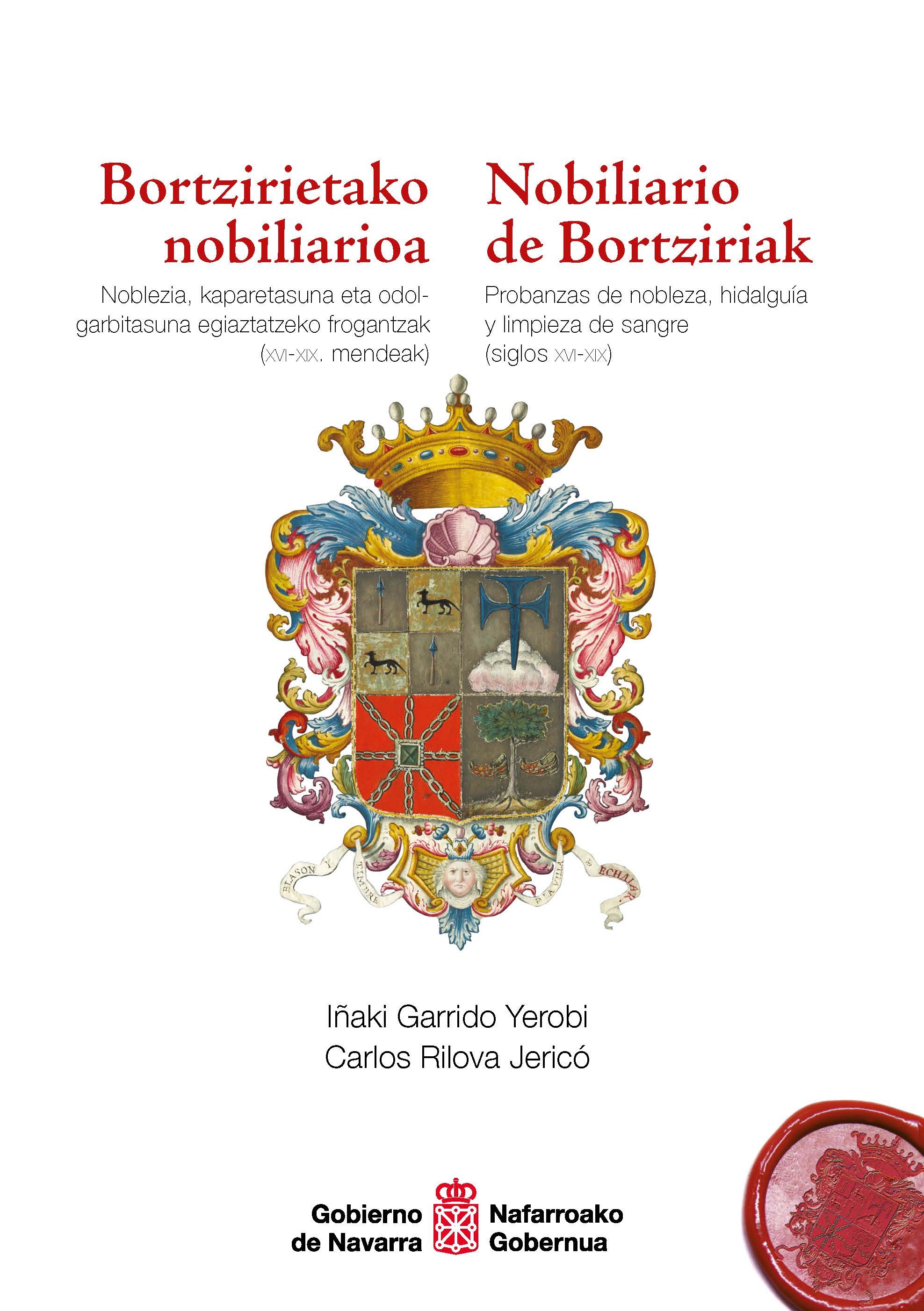 Portada de Nobiliario de Bortziriak