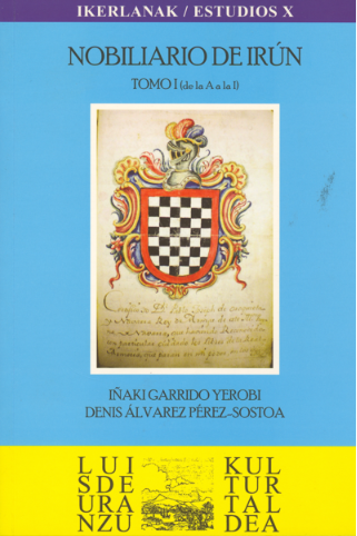 Portada del Nobiliario de Irun, Tomo I